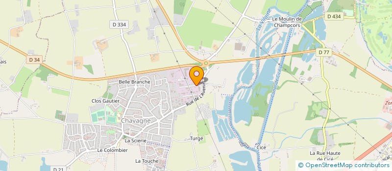 localisation de l'entreprise BOSQUET 8  CHAVAGNE