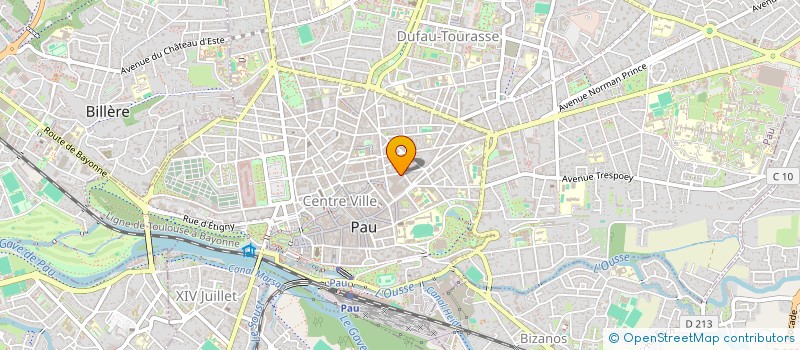 localisation de l'entreprise BOSQUET CONDUITE à PAU