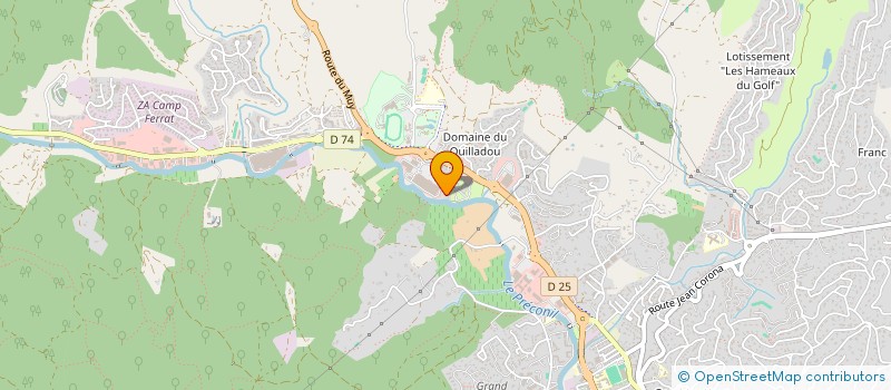 localisation de l'entreprise BOSQUETS à SAINTE MAXIME