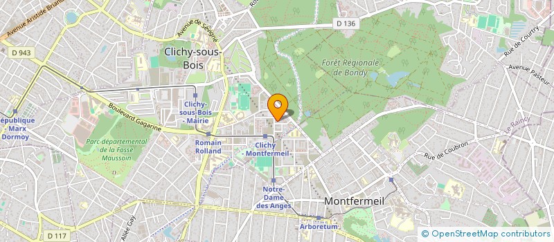 localisation de l'entreprise BOSQUETS ALIMENTATION NATURELLE à CLICHY-SOUS-BOIS