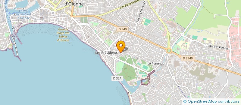 localisation de l'entreprise BOSQUETS ET VIOLETTES à LES SABLES D'OLONNE