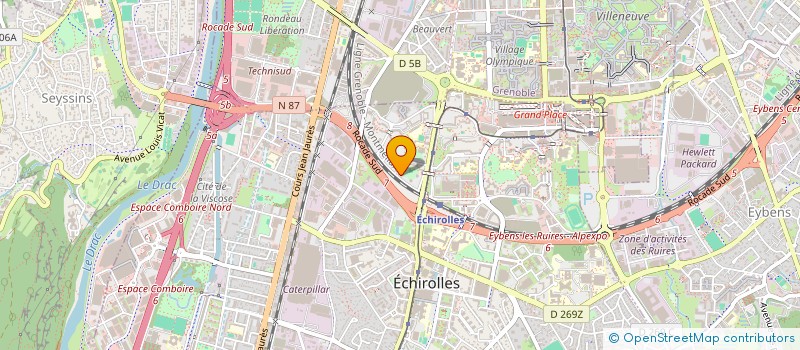 localisation de l'entreprise BOSRENOV à ECHIROLLES