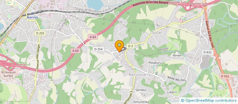 localisation de l'entreprise BOSS  ARCANGUES