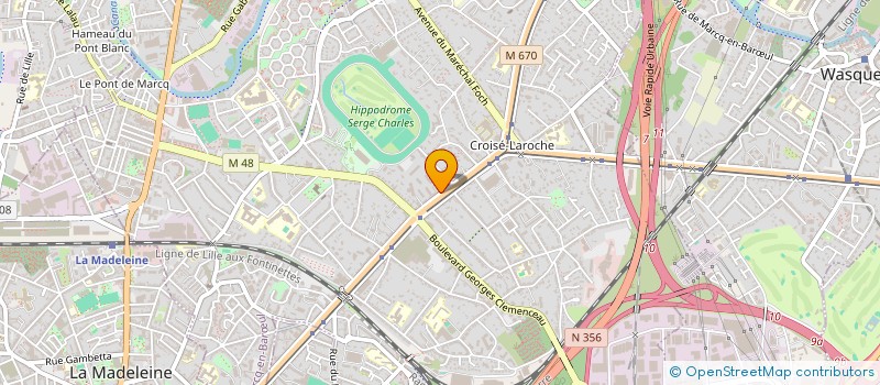 localisation de l'entreprise BOSS'N'SWING à MARCQ-EN-BARŒUL