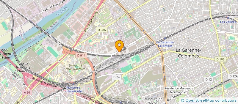 localisation de l'entreprise BOSSA à NANTERRE