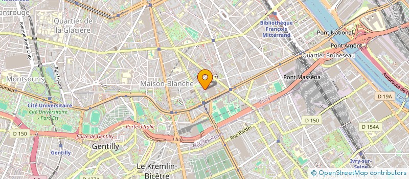 localisation de l'entreprise BOSSAC à PARIS