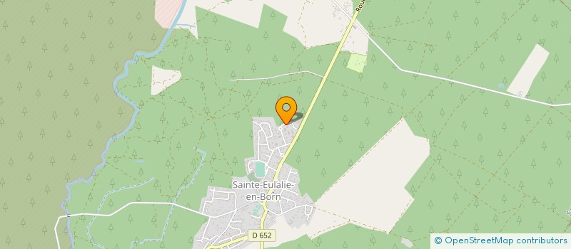 localisation de l'entreprise BOSSAERT SANITAIRE SARL U  SAINTE-EULALIE-EN-BORN