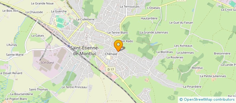 localisation de l'entreprise BOSSARD DAVID ET BOSSARD-SARDIN VERONIQUE  SAINT-ETIENNE-DE-MONTLUC