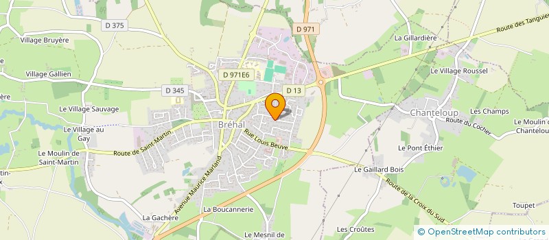 localisation de l'entreprise BOSSARD DAVID SARL  BREHAL