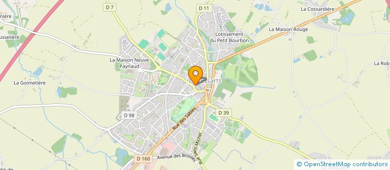 localisation de l'entreprise BOSSARD ET VIAUD à ESSARTS-EN-BOCAGE