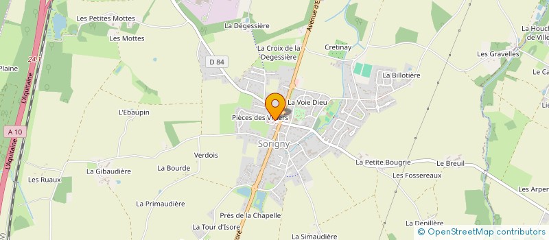 localisation de l'entreprise BOSSARD LOCATION  SORIGNY