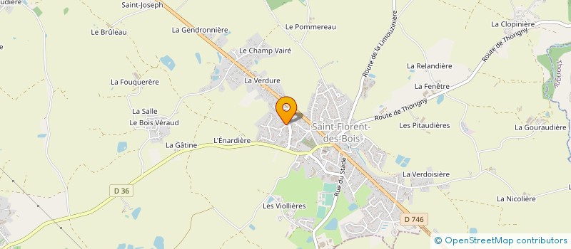 localisation de l'entreprise BOSSARD PERE ET FILS à RIVES DE L'YON