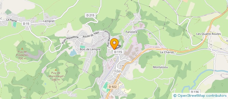 localisation de l'entreprise BOSSARD-TEIL à YDES
