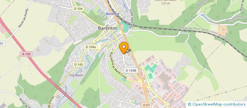 localisation de l'entreprise BOSSART ASSOCIES à BARENTIN