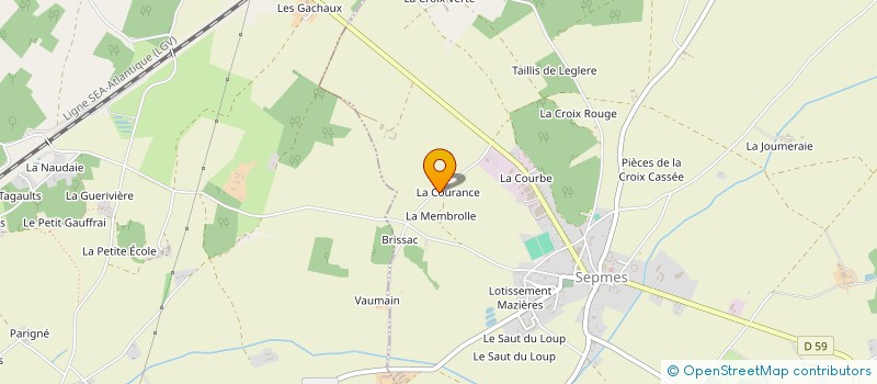 localisation de l'entreprise BOSSEENNE DE CONFECTION à SEPMES