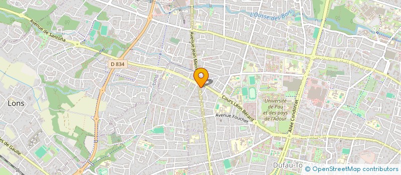 localisation de l'entreprise BOSSERAUTREMENT.COM à PAU