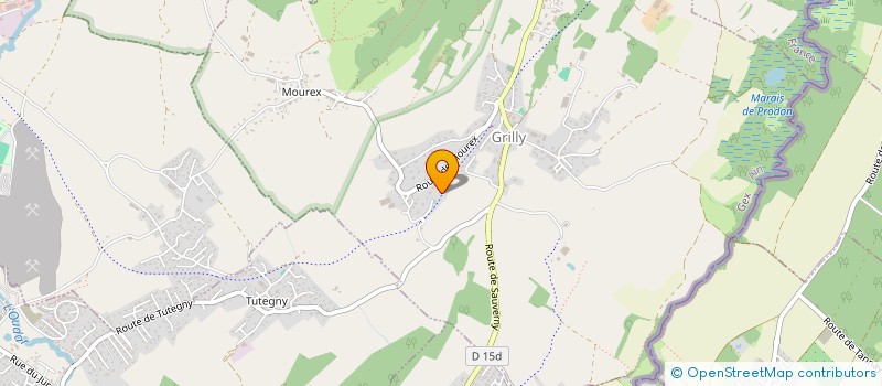 localisation de l'entreprise BOSSET  GRILLY