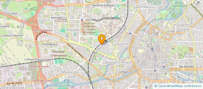localisation de l'entreprise BOSSIERES à RENNES