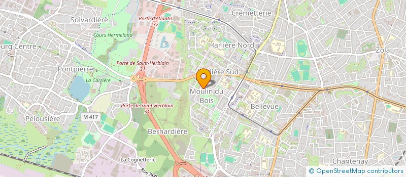 localisation de l'entreprise BOSSOMA à SAINT-HERBLAIN