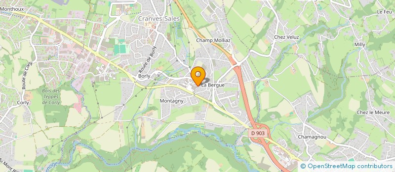 localisation de l'entreprise BOSSON SAS  CRANVES-SALES