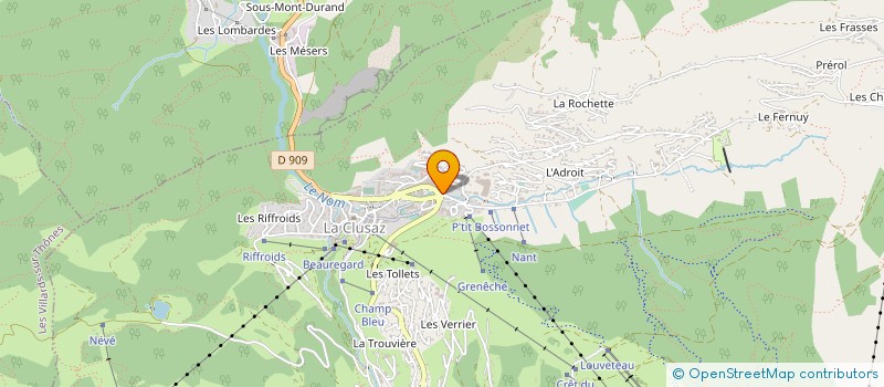 localisation de l'entreprise BOSSONNET PROSHOP SAS à LA CLUSAZ