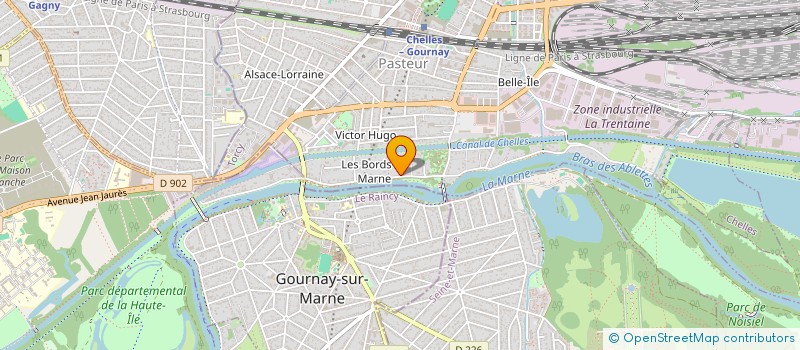 localisation de l'entreprise BOSSPORT à CHELLES