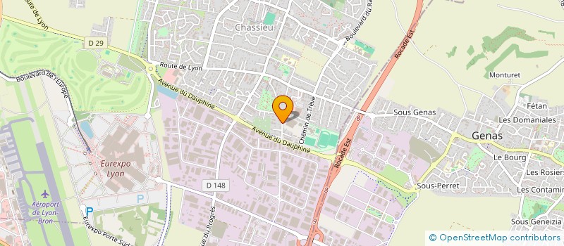 localisation de l'entreprise BOSSU  CHASSIEU