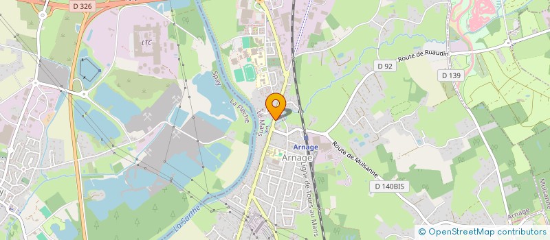 localisation de l'entreprise BOST 23 à ARNAGE