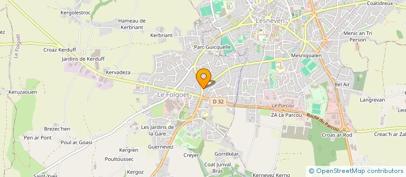 localisation de l'entreprise BOSTNEZ  LE FOLGOET