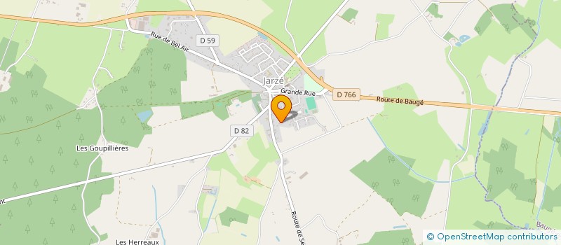 localisation de l'entreprise BOSWOOD à JARZE VILLAGES