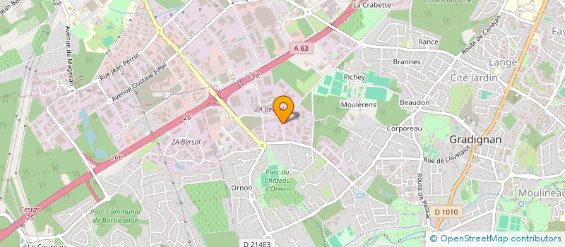localisation de l'entreprise BOT à GRADIGNAN