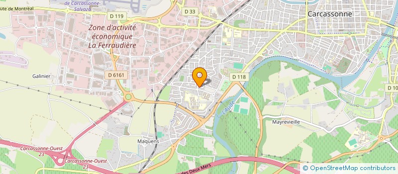 localisation de l'entreprise BOTAFOGO SAMBA  CARCASSONNE