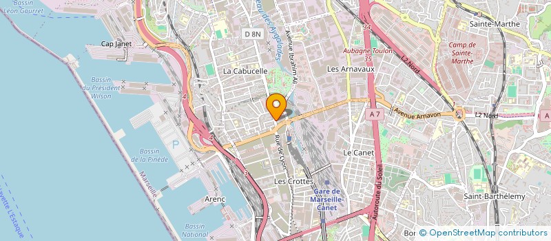 localisation de l'entreprise BOTAN à MARSEILLE