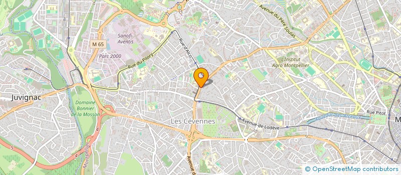 localisation de l'entreprise BOTAN34 à MONTPELLIER