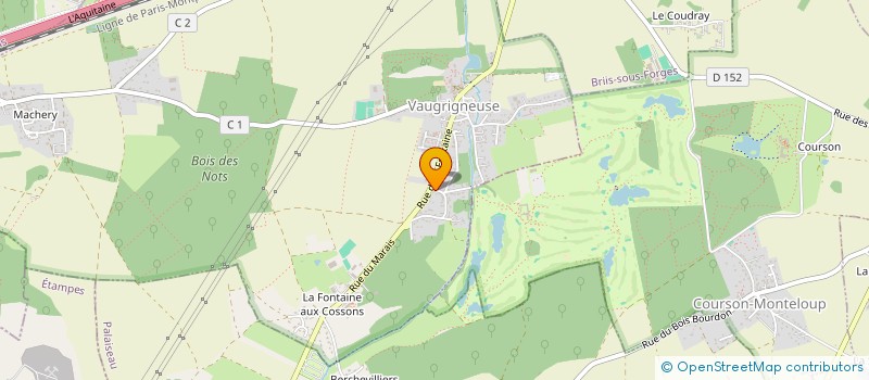 localisation de l'entreprise BOTANIK'ART  VAUGRIGNEUSE