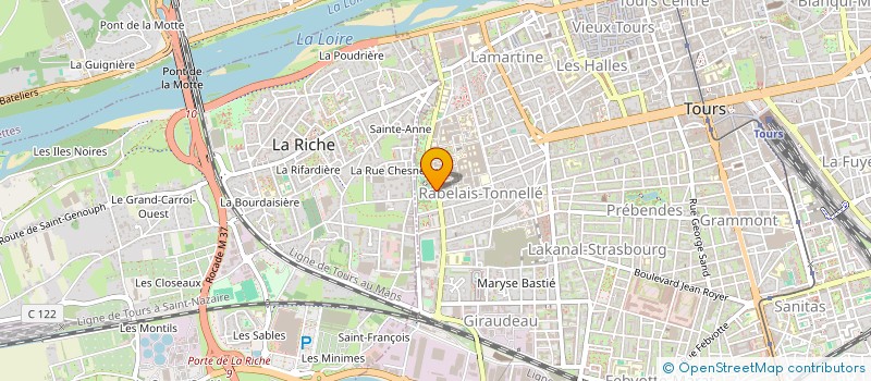 localisation de l'entreprise BOTANIQUE FLEURS à TOURS