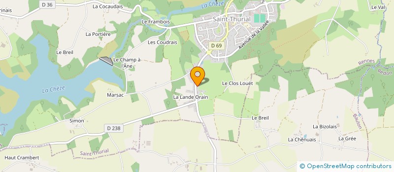 localisation de l'entreprise BOTANY BAY  SAINT-THURIAL