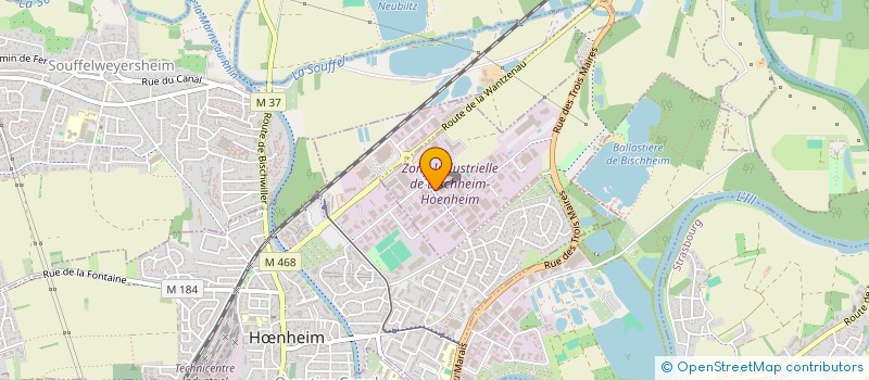 localisation de l'entreprise BOTEC à BISCHHEIM