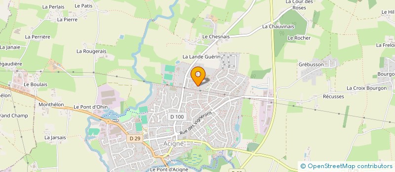 localisation de l'entreprise BOTELHO MANUEL  ACIGNE