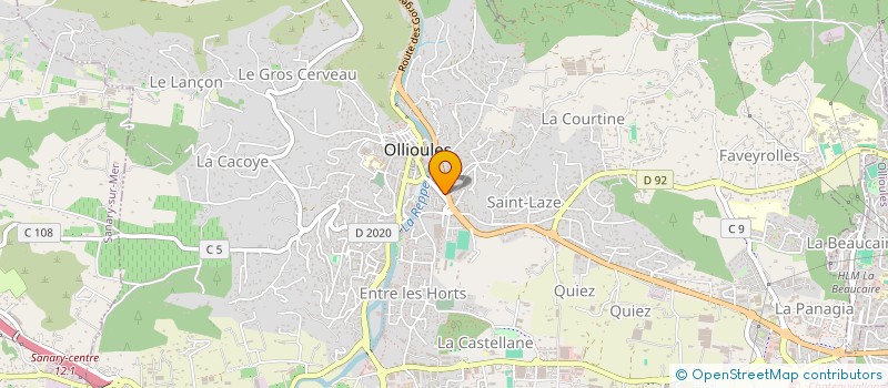 localisation de l'entreprise BOTELLA & LEON à OLLIOULES