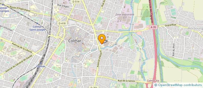 localisation de l'entreprise BOTHAL à COLMAR