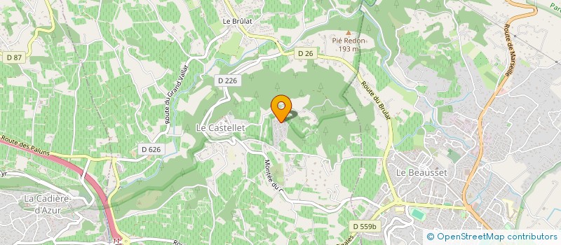 localisation de l'entreprise BOTHMER VACATION HOMES à LE CASTELLET