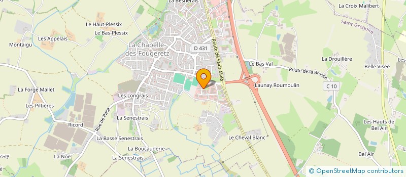 localisation de l'entreprise BOTICA à LA CHAPELLE-DES-FOUGERETZ