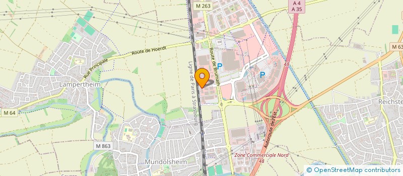 localisation de l'entreprise BOTIGO SCI  LAMPERTHEIM