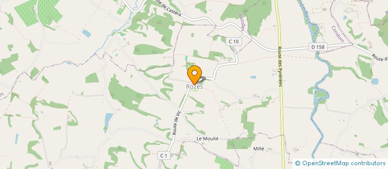 localisation de l'entreprise BOTNEM 32  CASTILLON-DEBATS