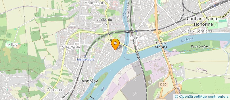 localisation de l'entreprise BOTREL-STEPHENSON  ANDRESY