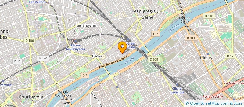 localisation de l'entreprise BOTS & ROBOTS à COURBEVOIE