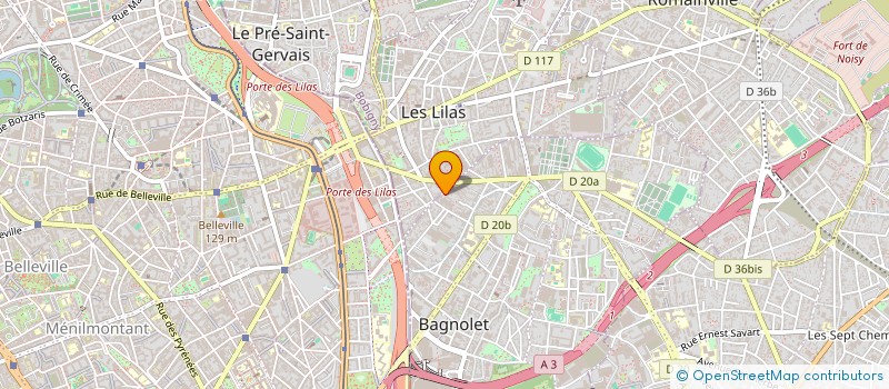 localisation de l'entreprise BOTTA à BAGNOLET