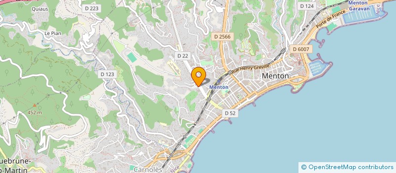 localisation de l'entreprise BOTTA BARTOLO COSTRUZIONI à MENTON