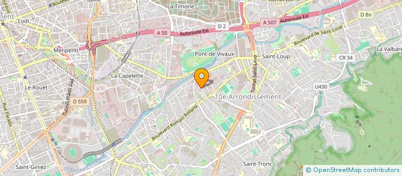 localisation de l'entreprise BOTTARO JEAN PHILIPPE à MARSEILLE